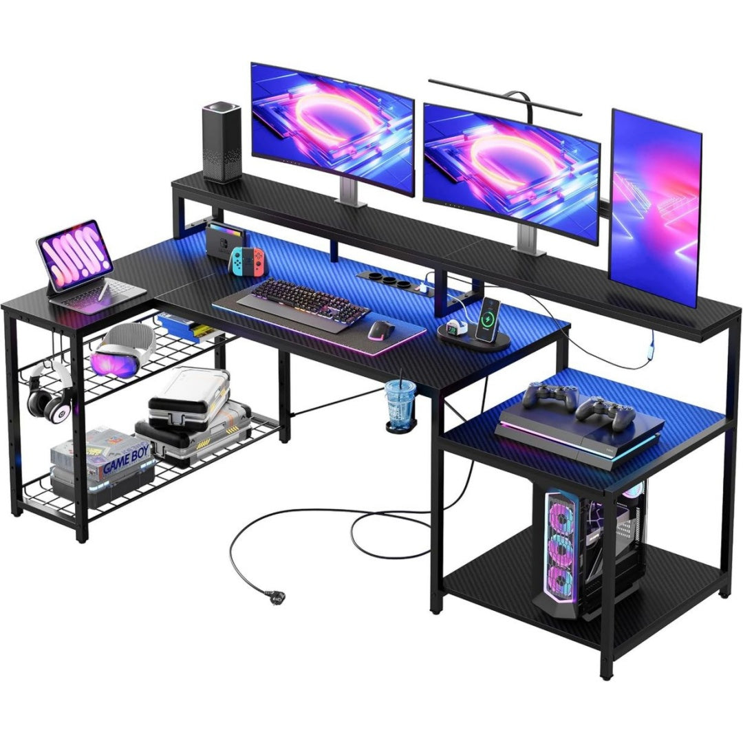 Ergonomico Postazioni di lavoro per computer Nero